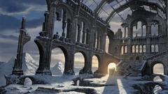 Sunset Mountains winter snow