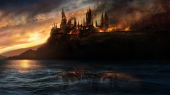 Sunset Movies destruction burning harry potter Hogwarts