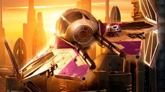 Sunset Movies star wars spaceships science fiction cityscapes 