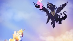 Sunset my little pony Princess Luna Princess Celestia