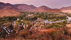 Sunset Namibia falls
