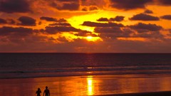 Sunset nature Beaches costa rica skyscapes