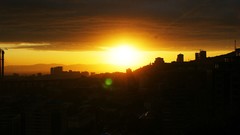 Sunset nature cityscapes skylines