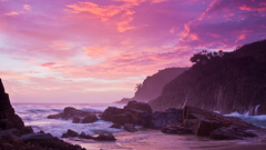 Sunset nature cliffs