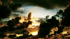 Sunset nature clouds evening