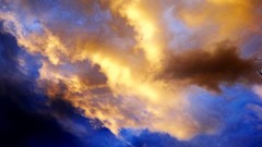 Sunset nature clouds skies