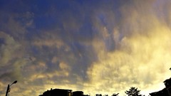 Sunset nature clouds skies