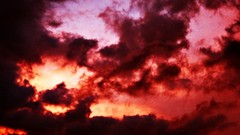 Sunset nature clouds skies