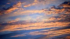 Sunset nature clouds skies