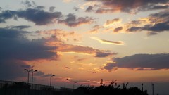 Sunset nature clouds skies
