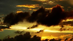 Sunset nature clouds sunlight skies