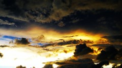 Sunset nature clouds sunlight skies