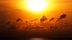 Sunset nature clouds waterscapes