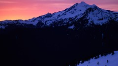 Sunset nature glacier peak Washington