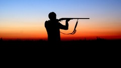 Sunset nature hunting colors hunter Rifles
