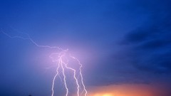 Sunset nature Lightning Volcanoes