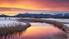 Sunset nature Mountains