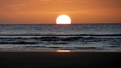 Sunset nature ocean Beaches