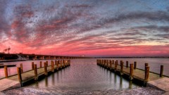 Sunset nature skyscapes Sea