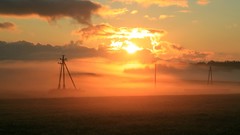 Sunset nature sun fields