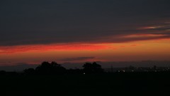 Sunset nature sun room clouds cities skies