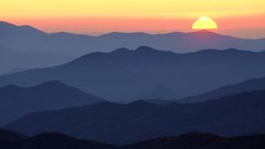 Sunset nature Tennessee great smoky mountains