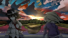 Sunset nature Trees dress tie hats bows blondes skirts long 