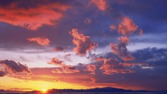 Sunset nature Utah Salt