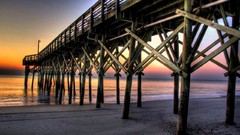 Sunset nature water Beaches