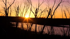 Sunset nature Wilson Kansas