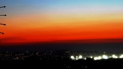 Sunset night City Lights cities Izmir