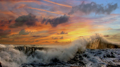 Sunset ocean Beaches