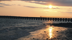 Sunset ocean Landscapes sun