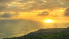 Sunset ocean nature Northern