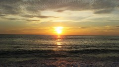 Sunset ocean nature Sea