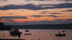 Sunset Oceans shore skyscapes