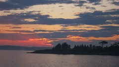 Sunset Oceans shore skyscapes