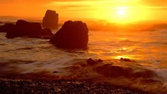 Sunset Oregon Parks Beaches crescent