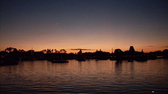 Sunset over disneyworld high