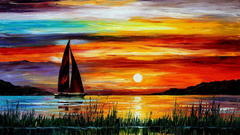 Sunset paintings Leonid Afremov