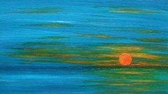 Sunset paintings sun