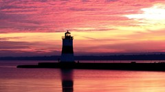 Sunset Pennsylvania lighthouses