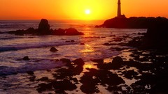 Sunset point California silhouettes golden