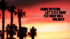 Sunset Quotes palm trees