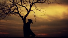 Sunset red dead lonely