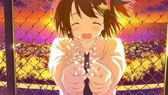 Sunset red tears short