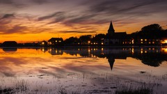 Sunset reflections cityscapes