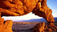 Sunset rocks deserts