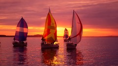 Sunset sailing