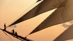 Sunset sailing new york city